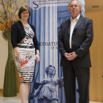 President Viktorija Osolnik Kunc and David Hutchins