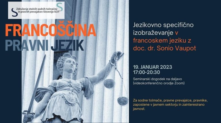 Francoski pravni seminar, 19. 1. 2023